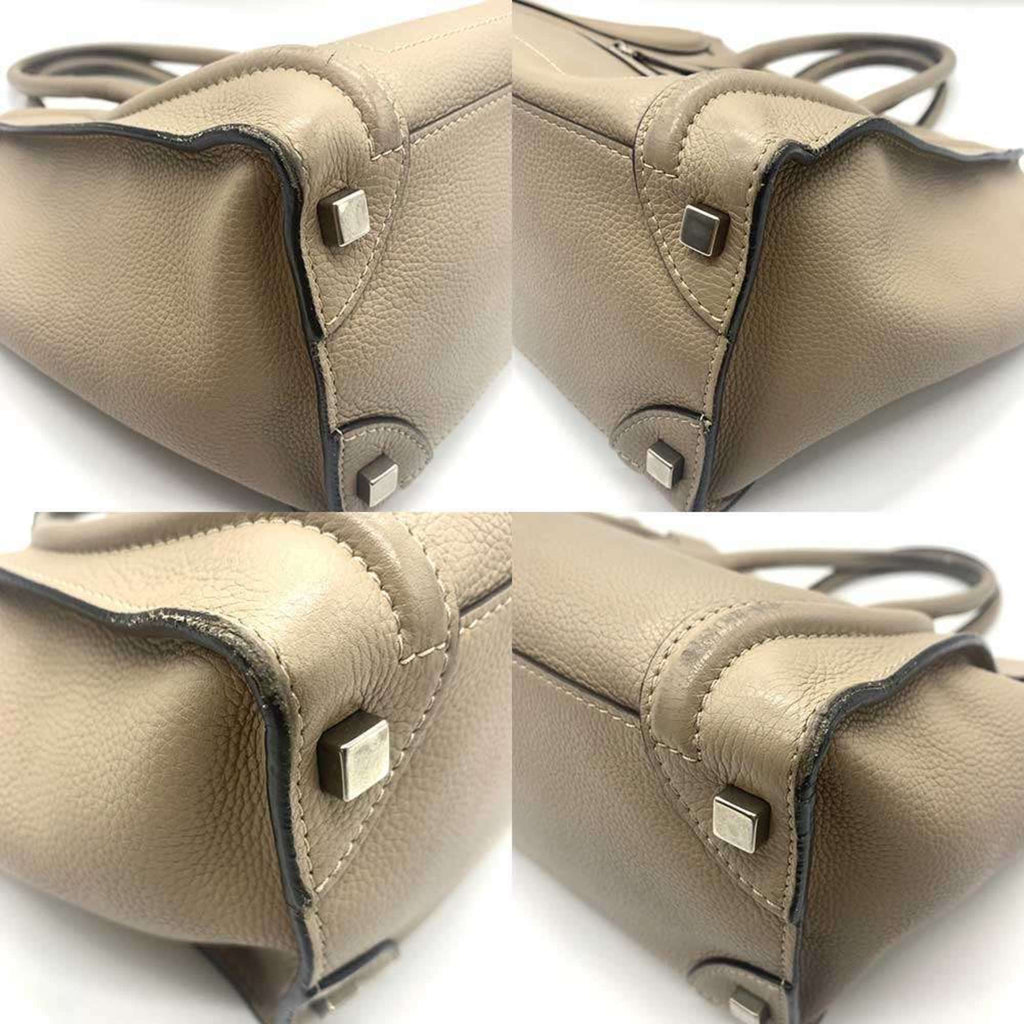 Luggage Bag Grainy Leather Micro