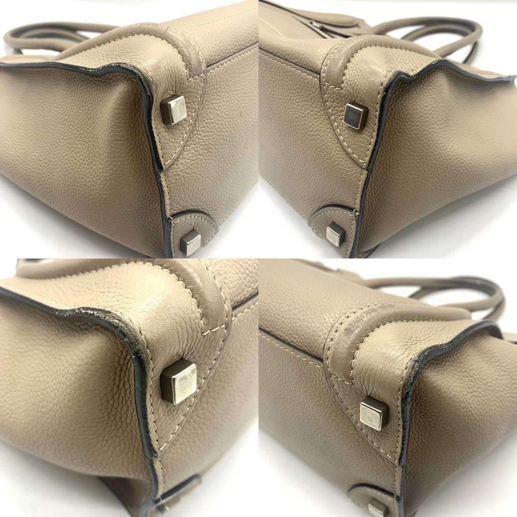 Luggage Bag Grainy Leather Micro
