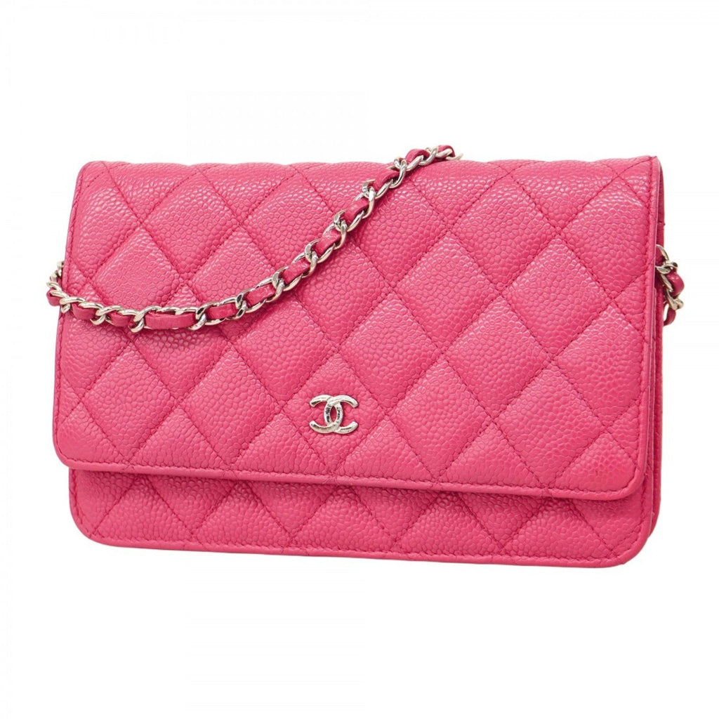 Wallet on Chain Quilted Caviar