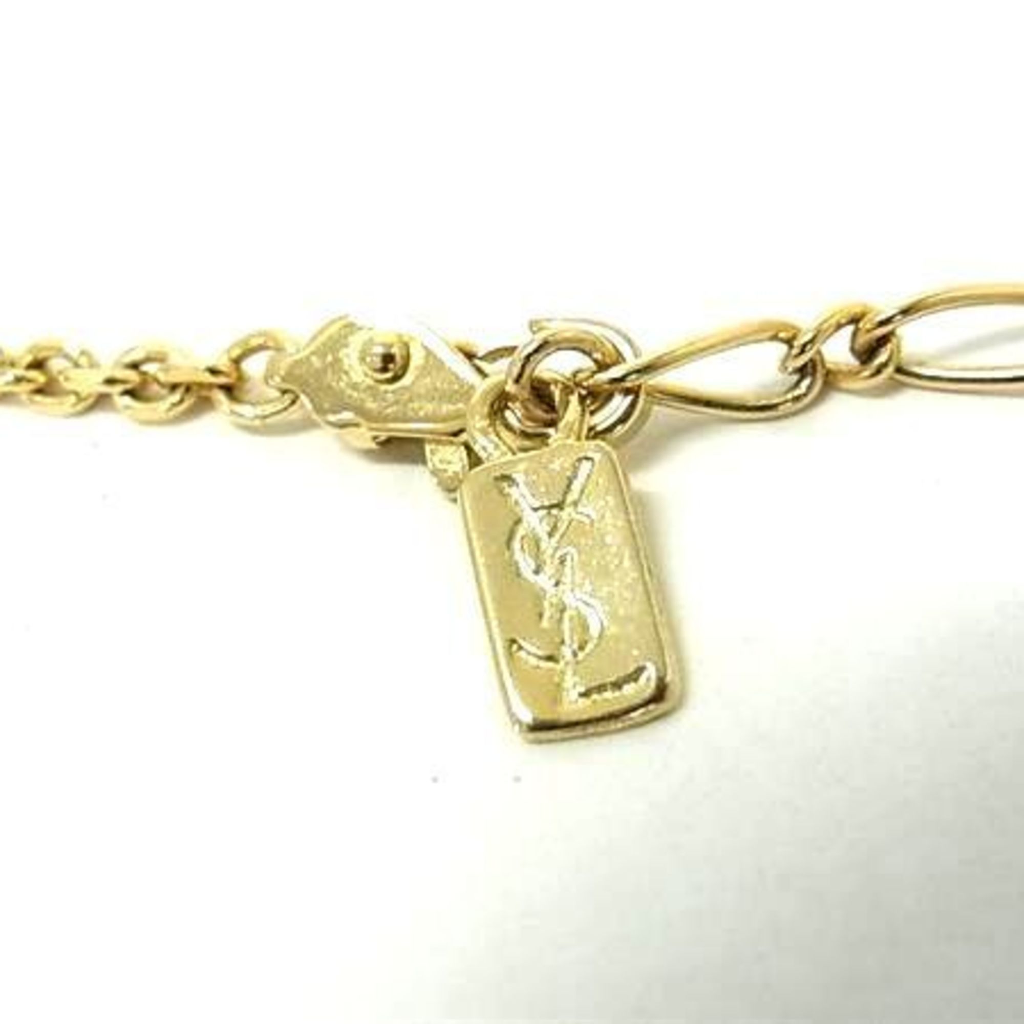 Pendant Necklace Metal Gold with Rhinestone