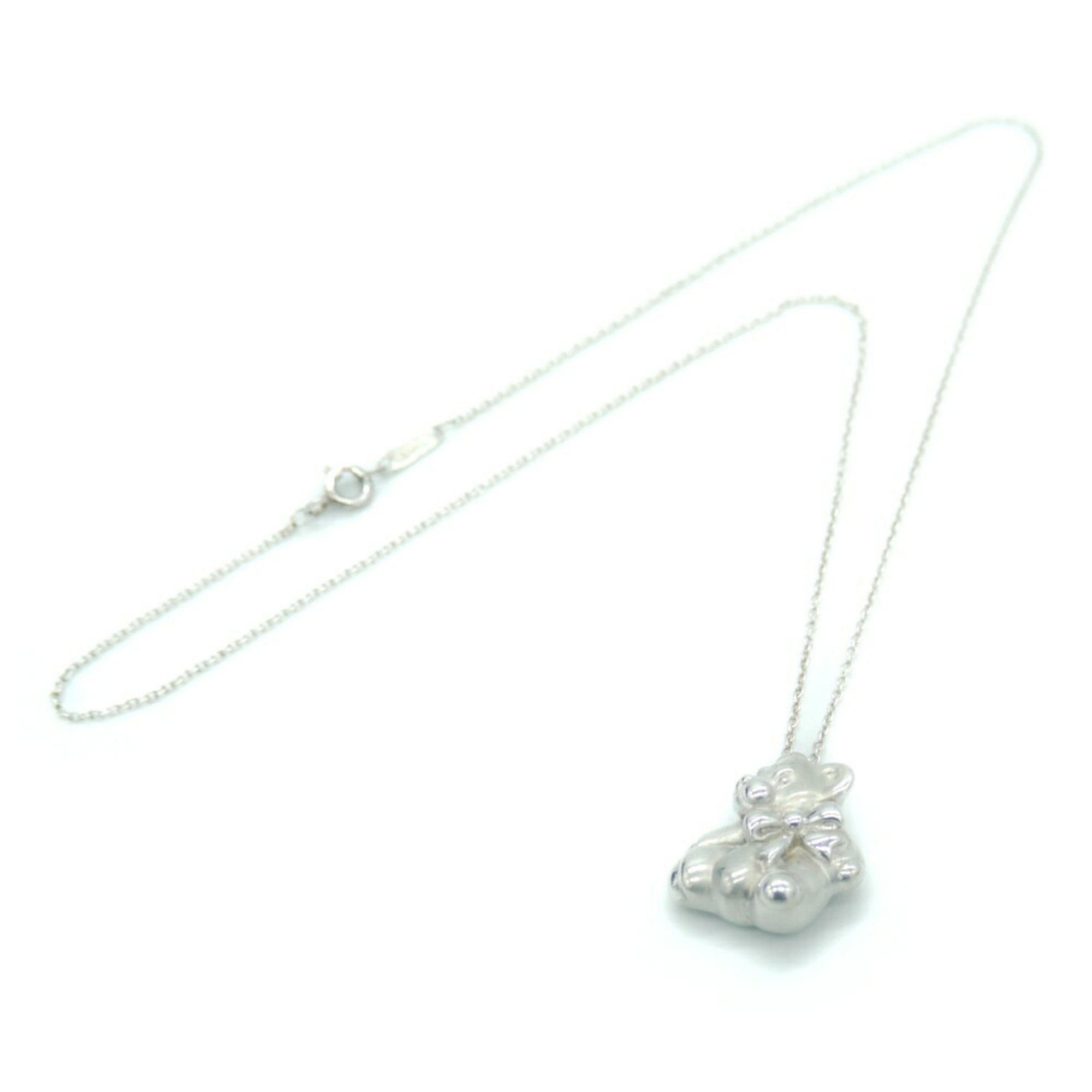 Pendant Necklace Sterling Silver Azuki Chain