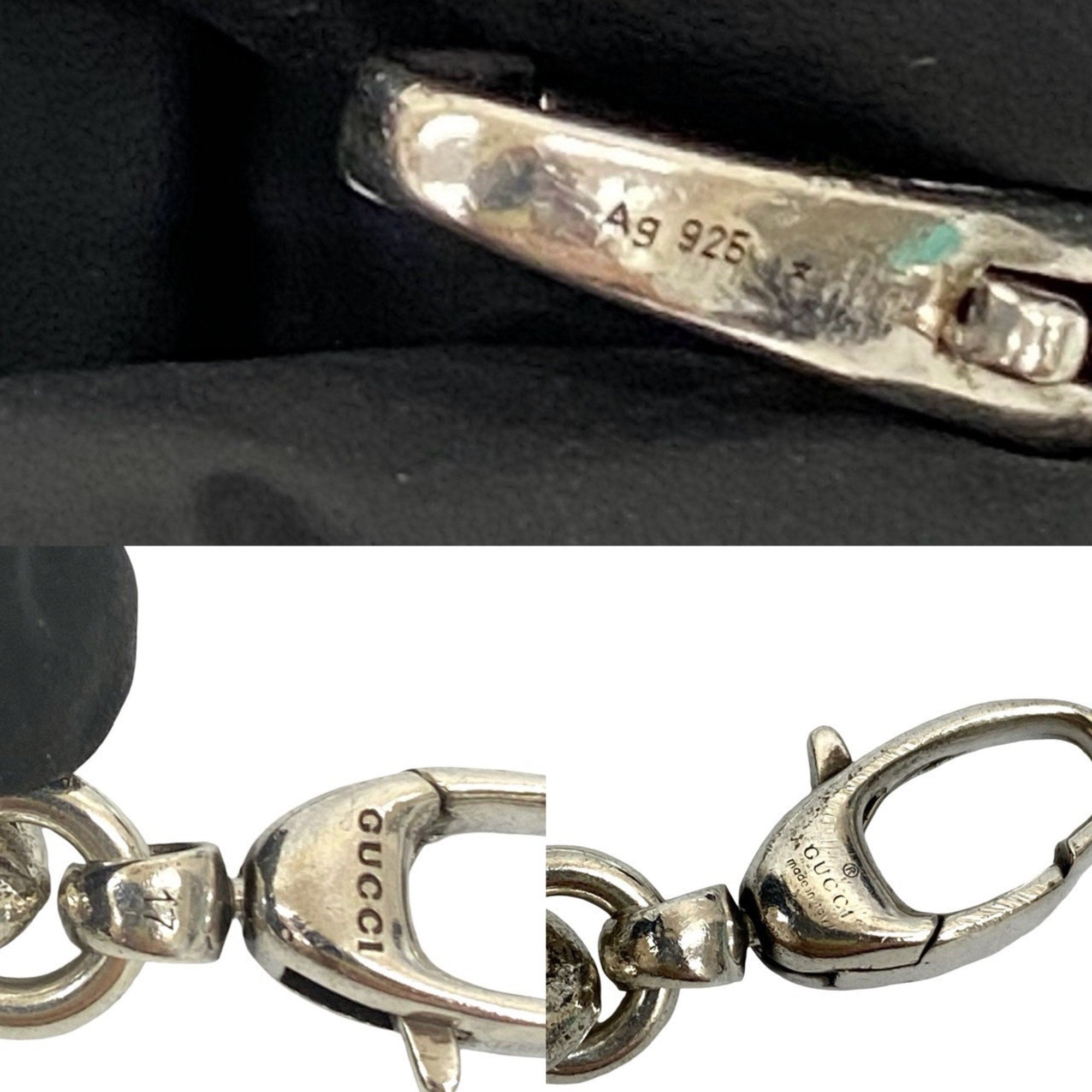 Interlocking G Motif Chain Bracelet Sterling Silver