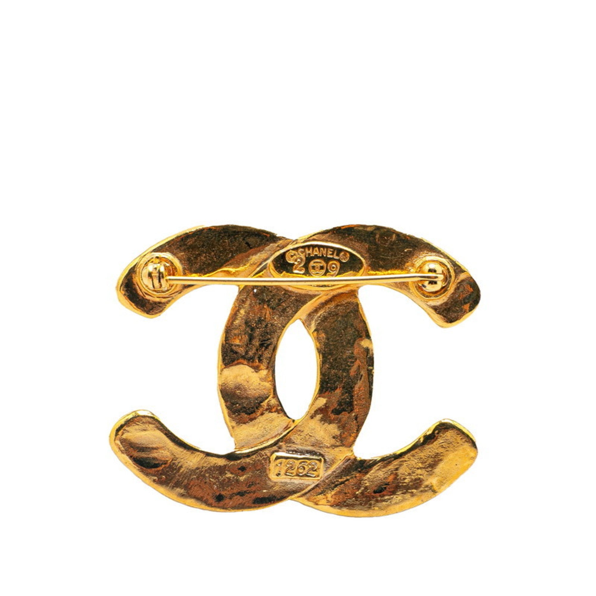CC Logo Brooch Metal