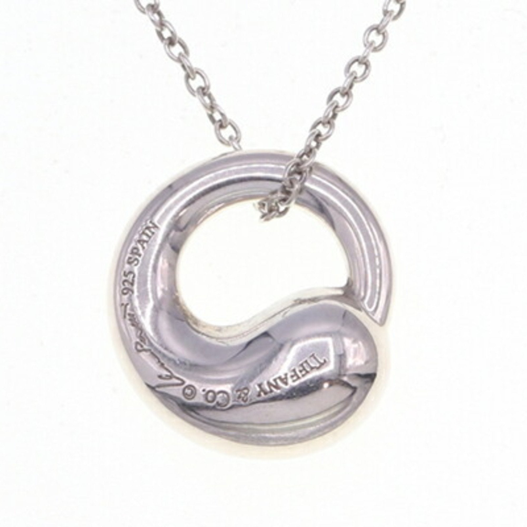 Elsa Peretti Pendant Necklace Sterling Silver 13mm