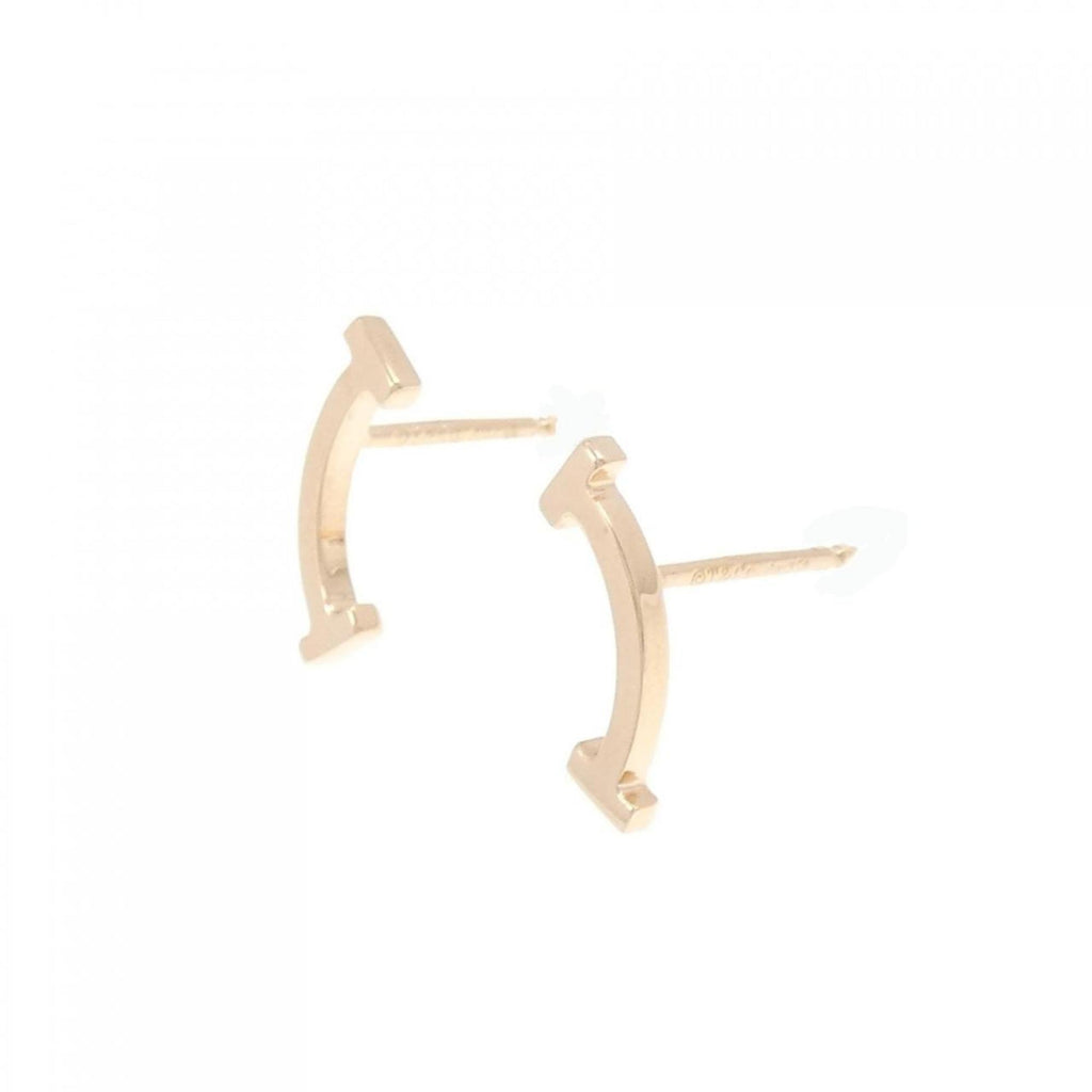 T Smile Pendant Necklace 18K Rose Gold Earrings 18K Rose Gold