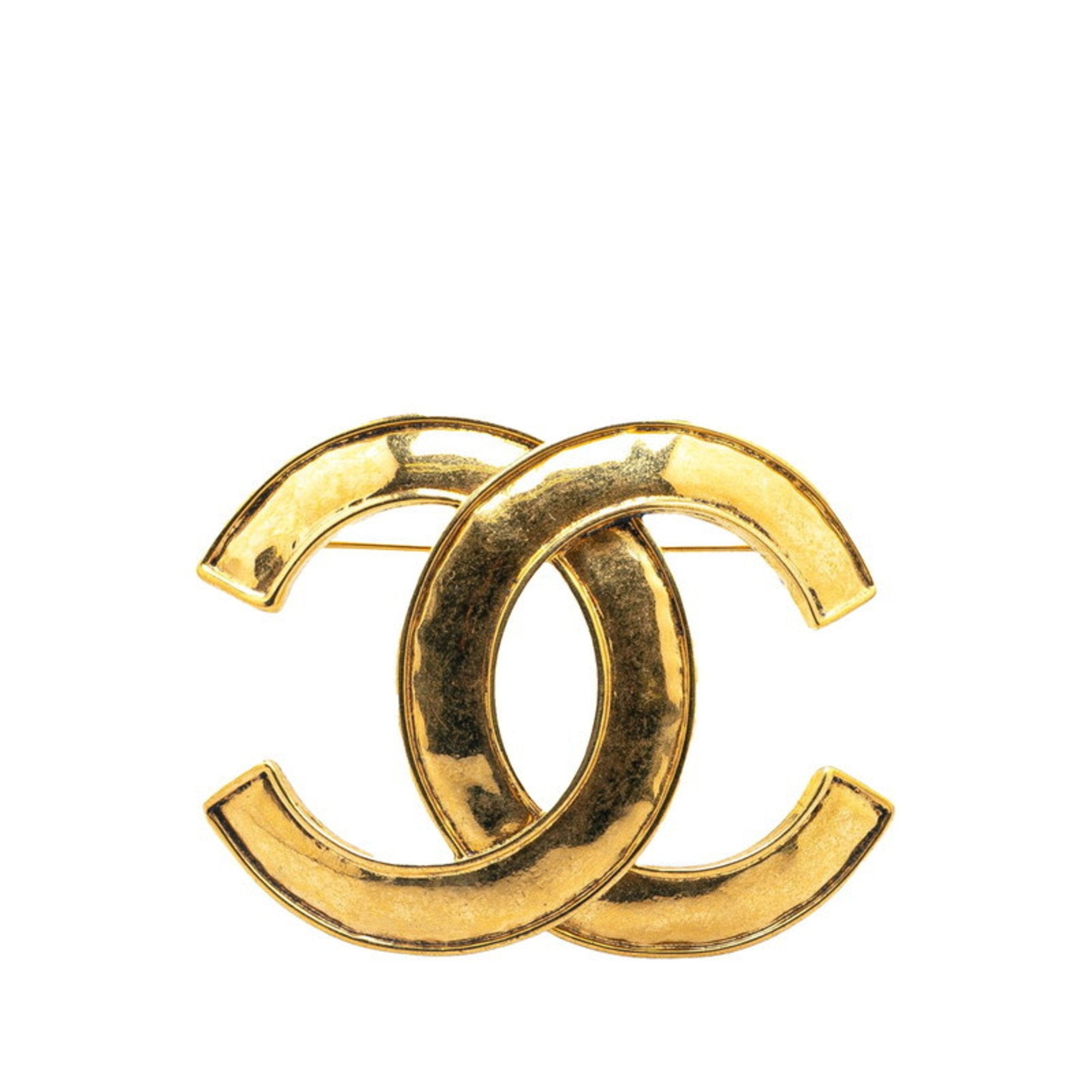 CC Logo Brooch Metal