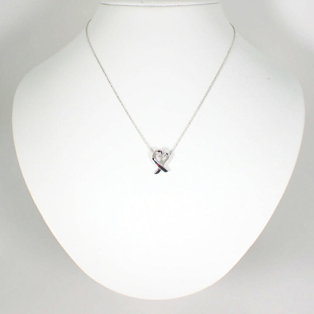 Loving Heart Pendant Necklace Sterling Silver