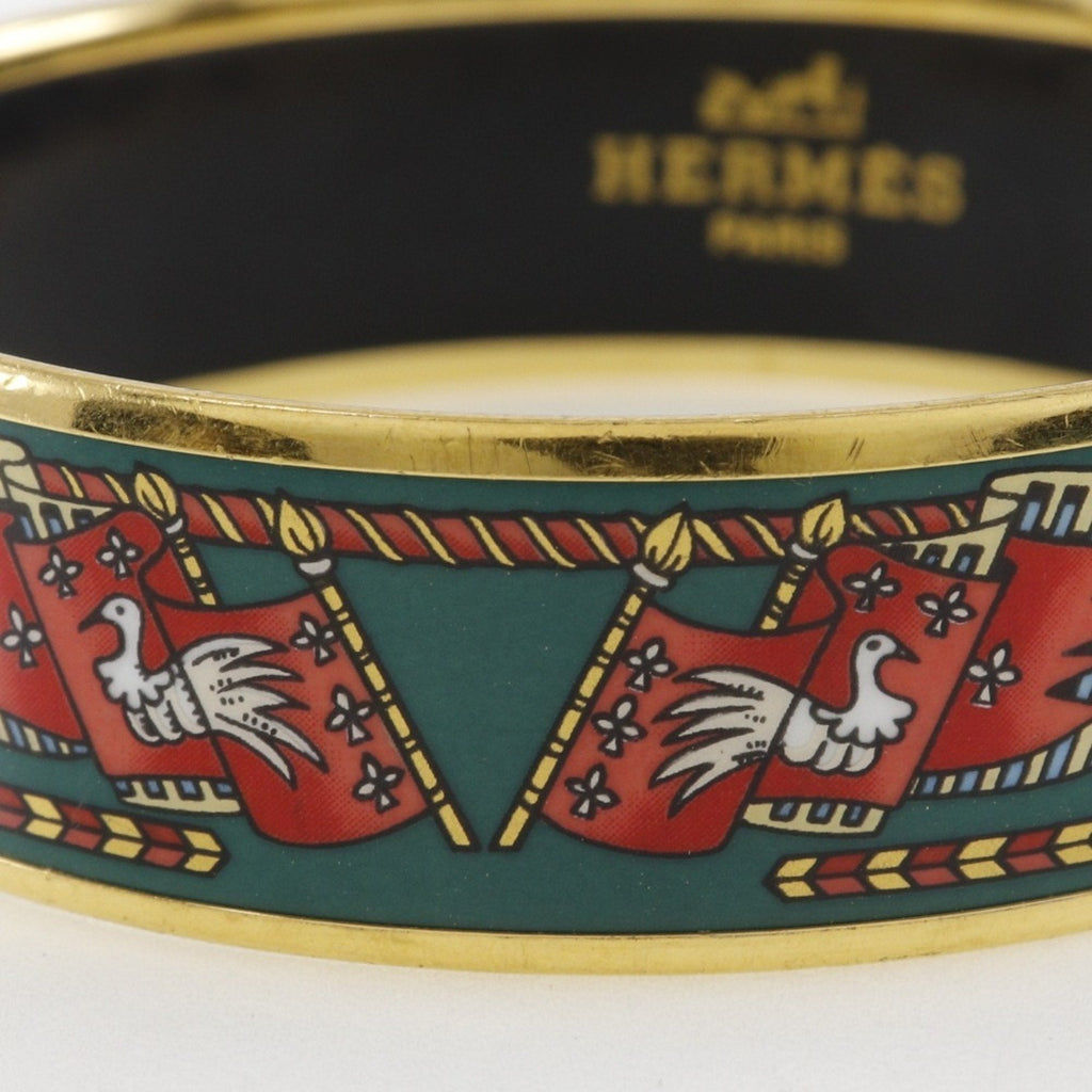 Bangle Cloisonné and Enamel and Gold Bracelet