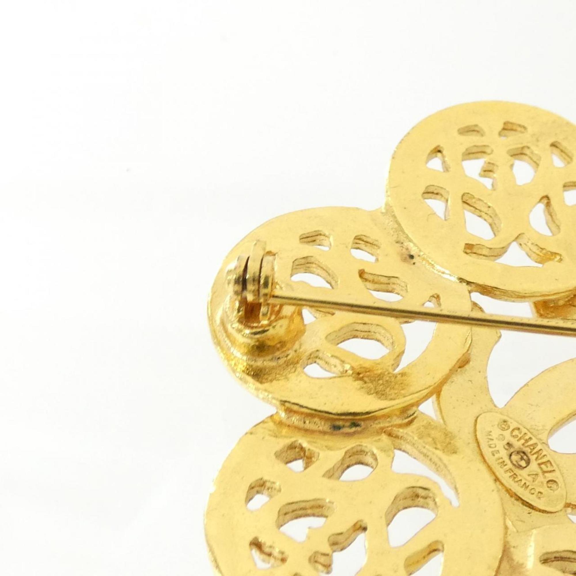 Brooch Gold-Tone Metal