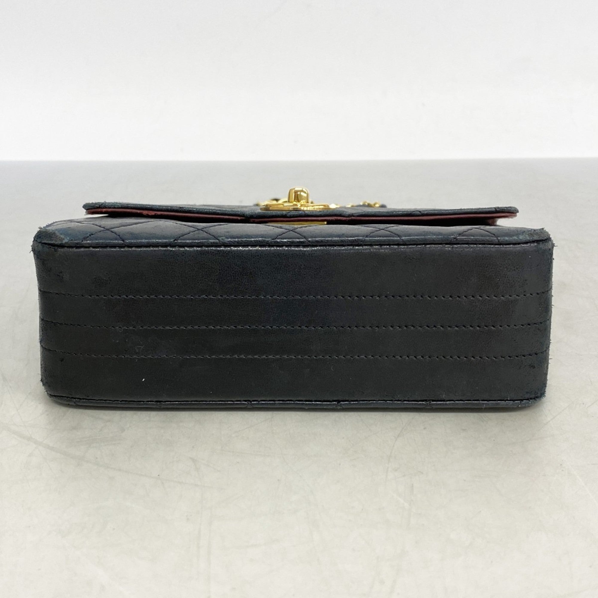 Vintage CC Chain Flap Bag Quilted Lambskin Mini