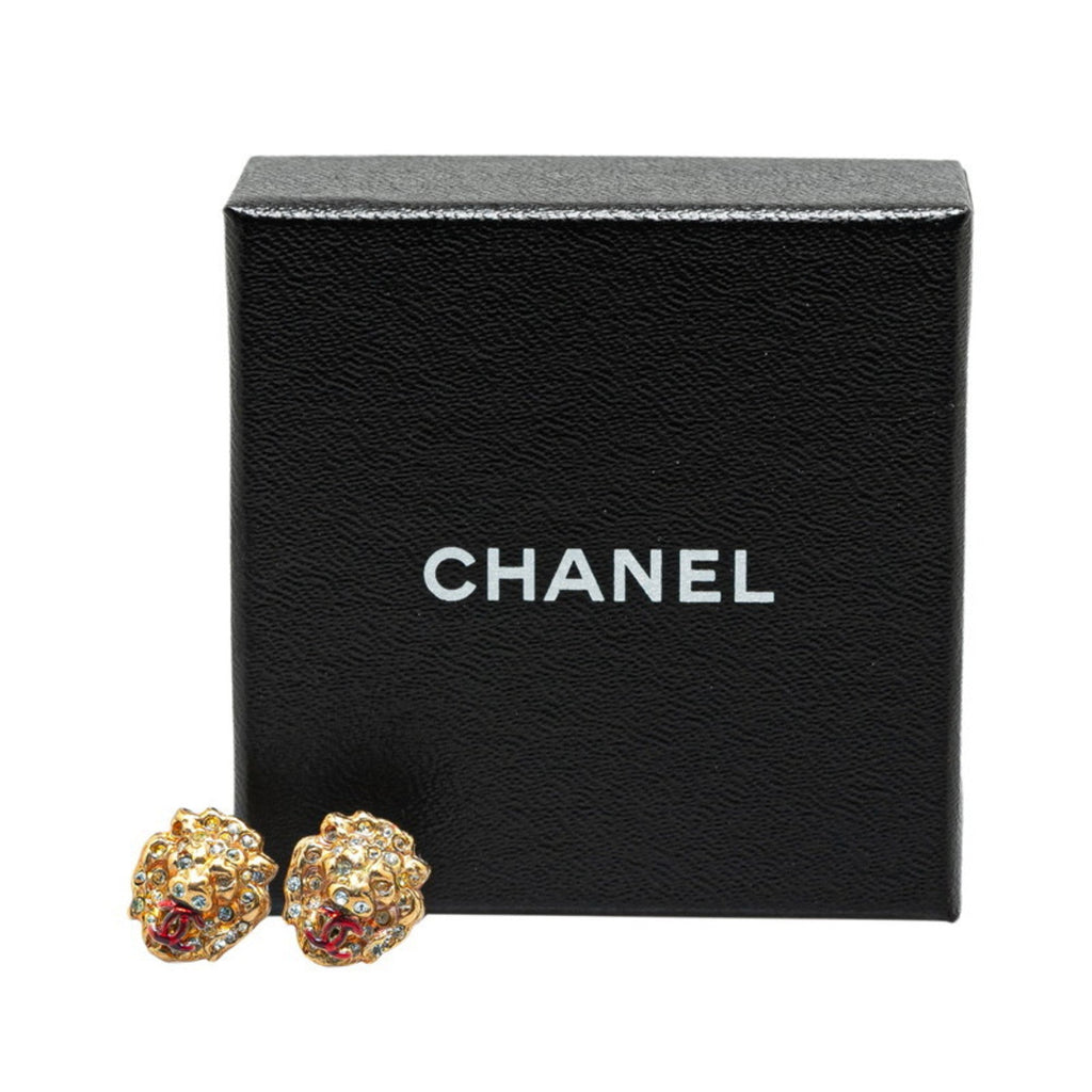 CC Logo Earrings Metal Gold-Tone Metal