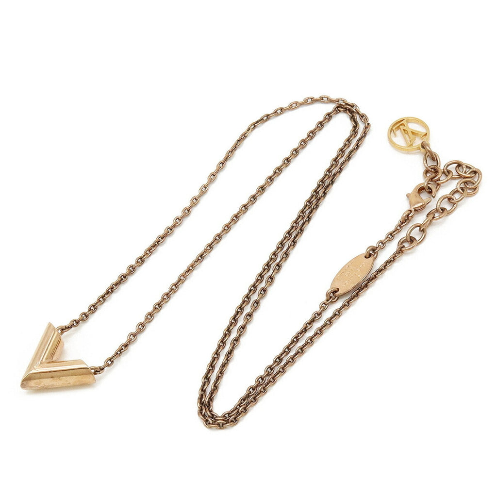 Essential V Pendant Necklace Rose Gold