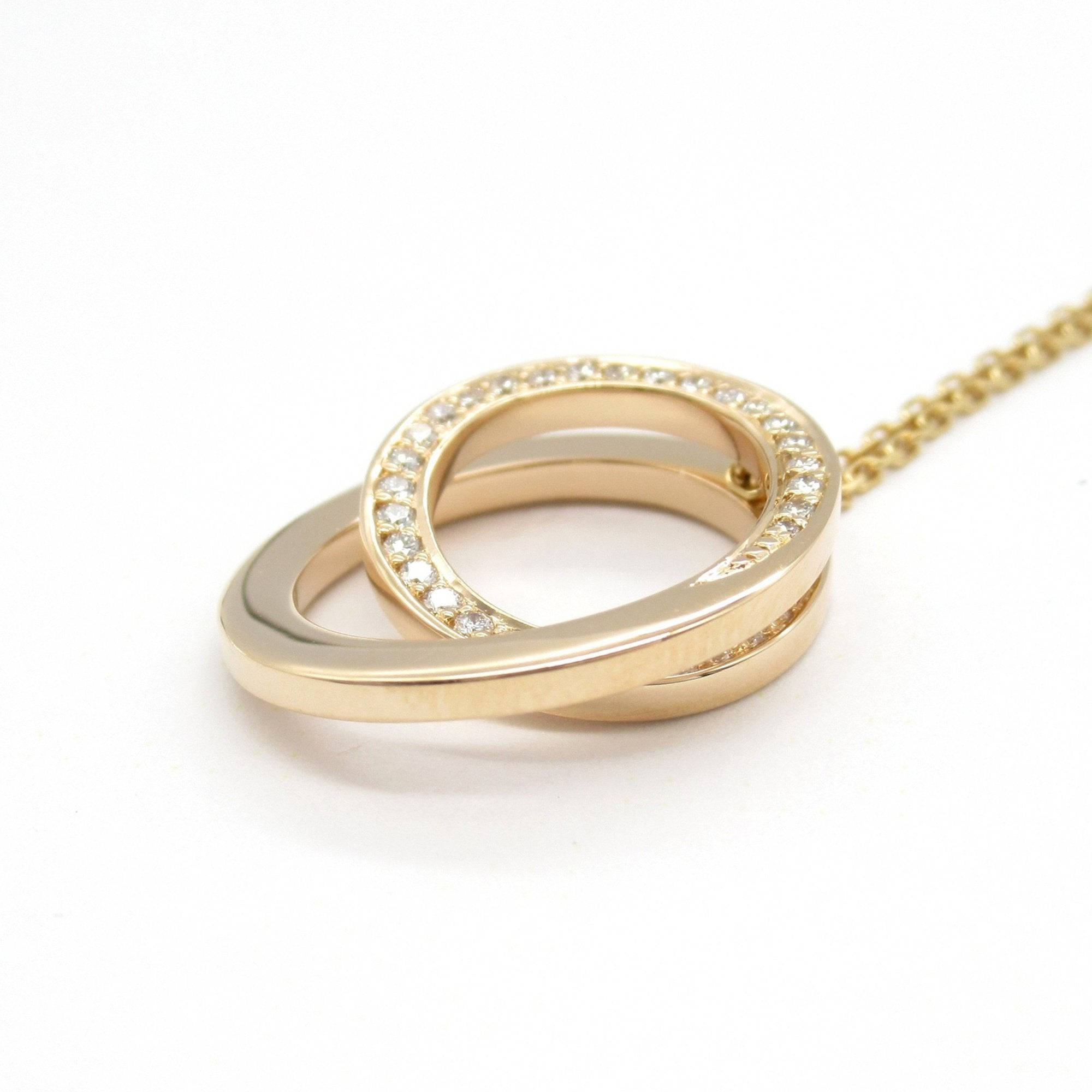 Pendant Necklace 18K Rose Gold with Diamond