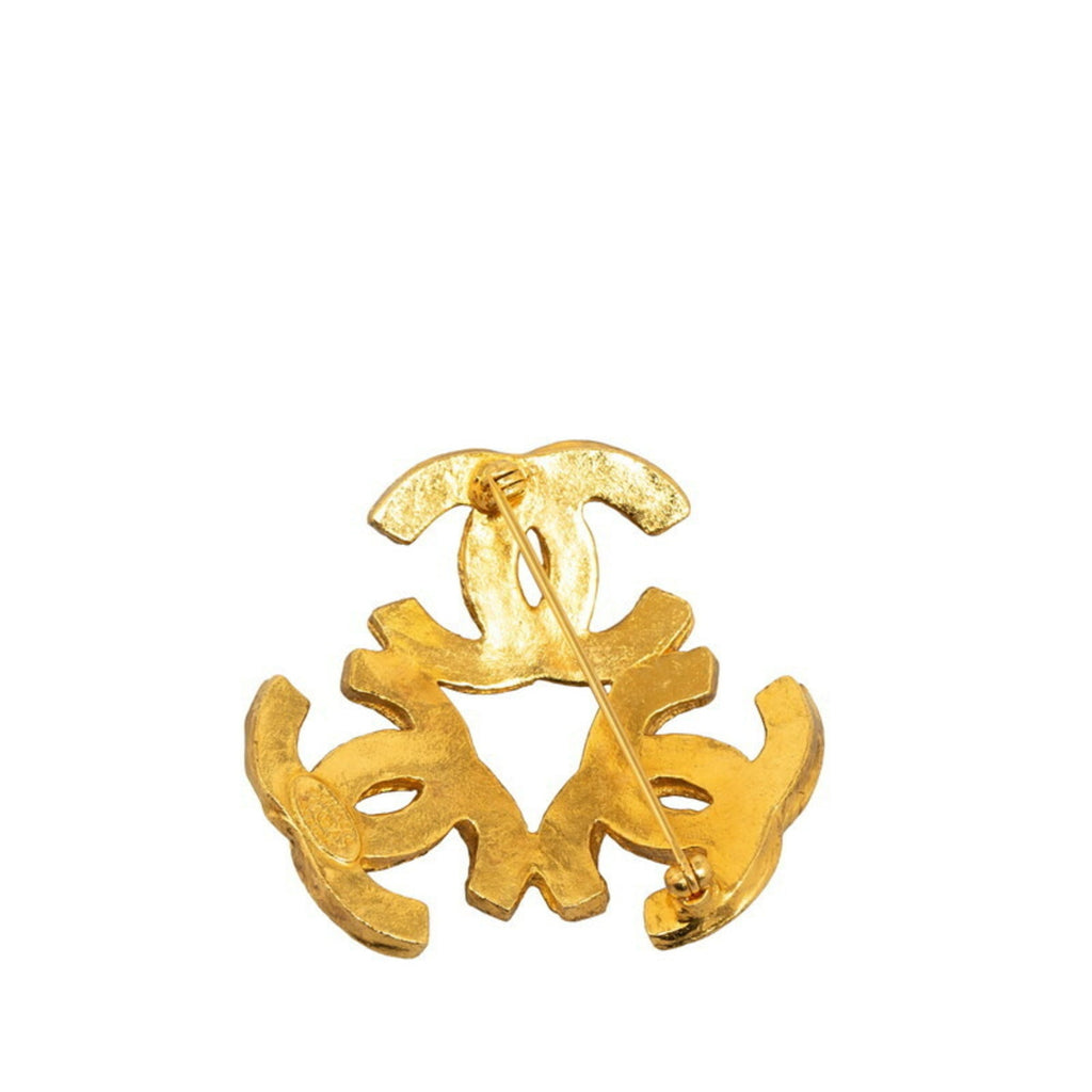 CC Logo Brooch Metal
