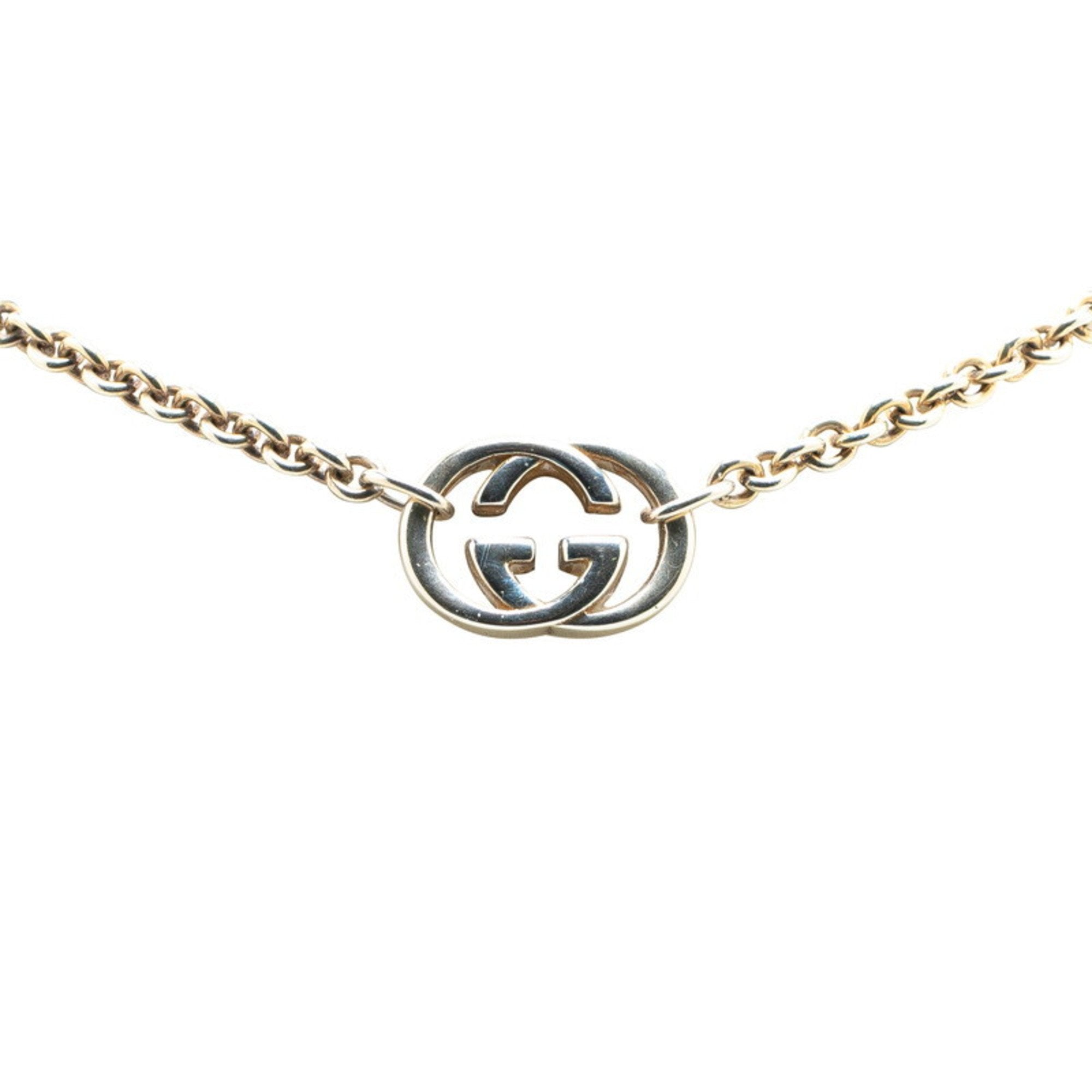 Interlocking G Pendant Necklace Sterling Silver