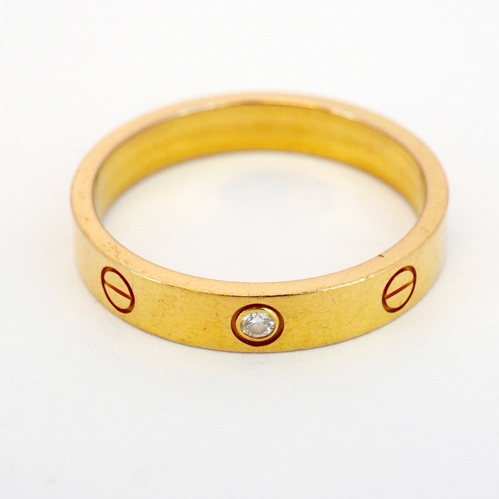 Love Ring 18K Rose Gold with Diamond Mini