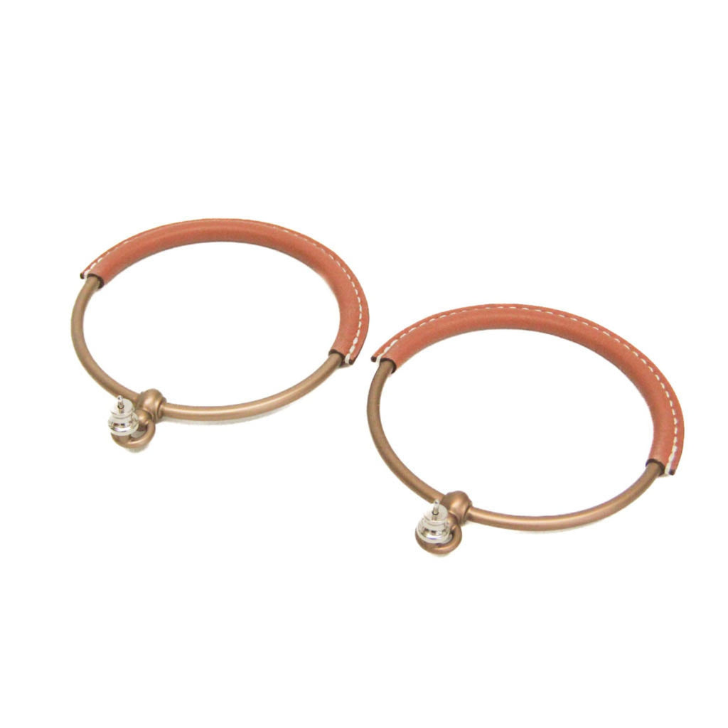 Earrings Leather and Metal