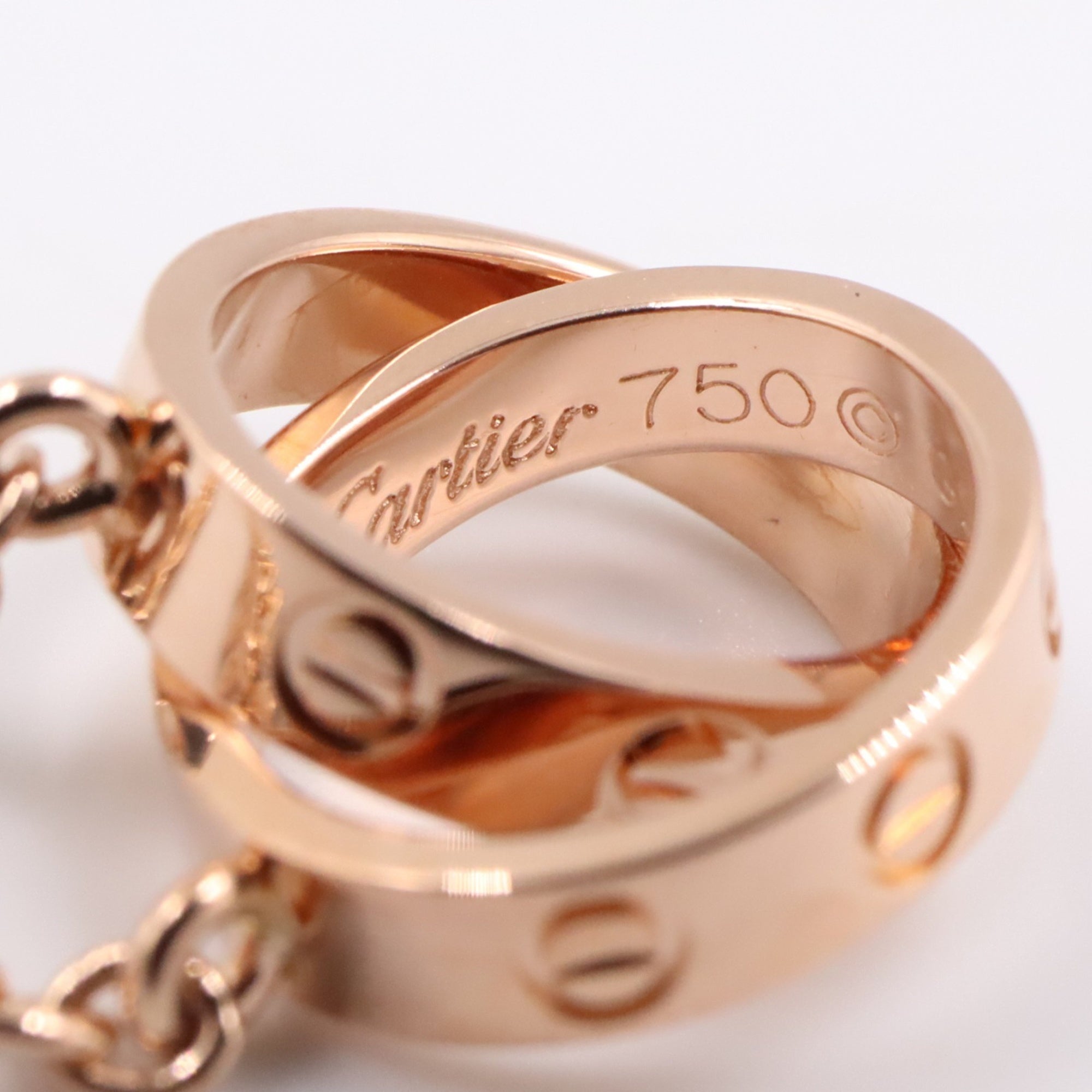 Love Pendant Necklace 18K Rose Gold