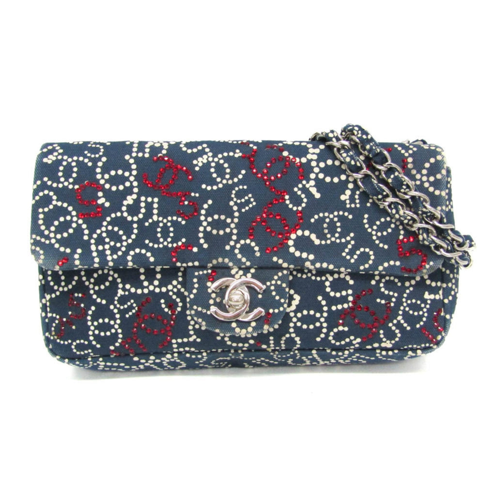 Classic Double Flap Bag CC Crystal Embellished Velvet Medium