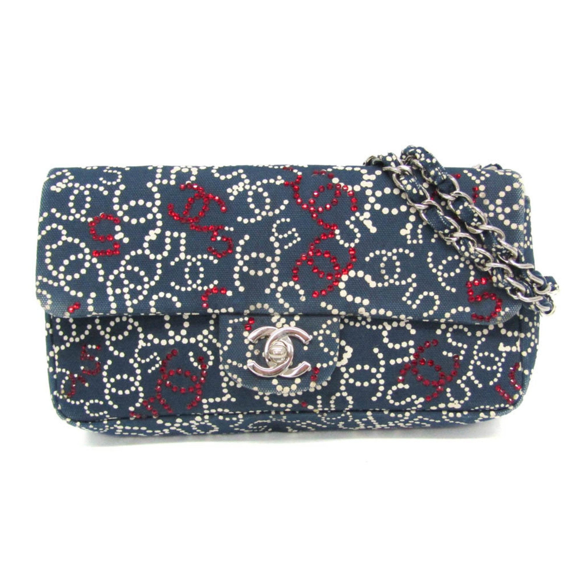 Classic Double Flap Bag CC Crystal Embellished Velvet Medium
