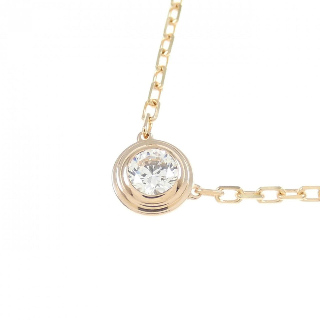 Pendant Necklace 18K Rose Gold With Diamond Large