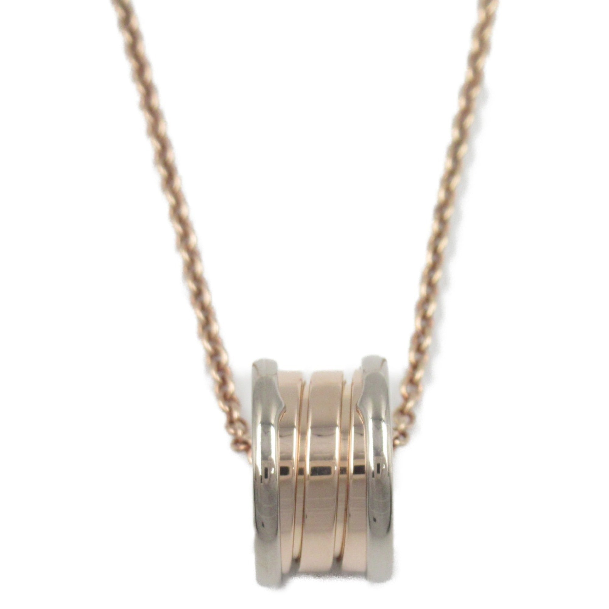 B.Zero1 Pendant Necklace 18K Rose Gold and 18K White Gold