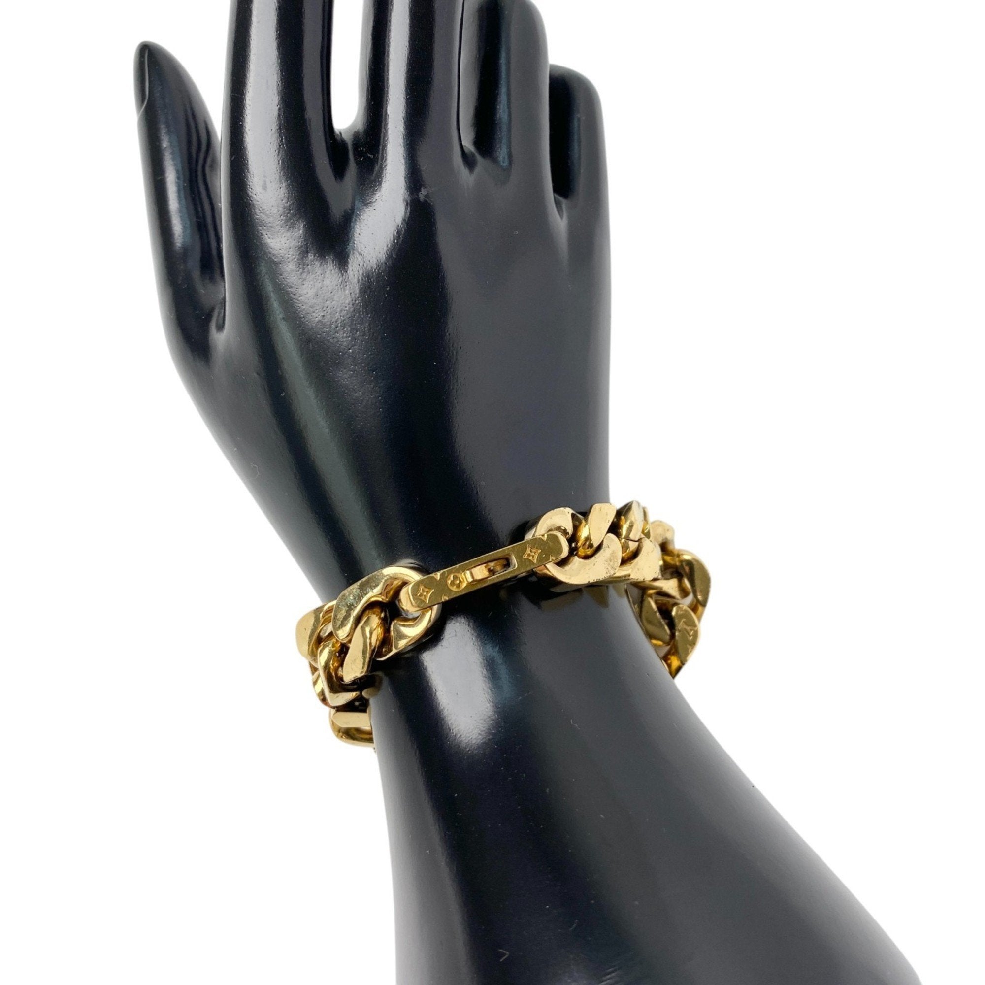 Chain Link Bracelet Metal Gold