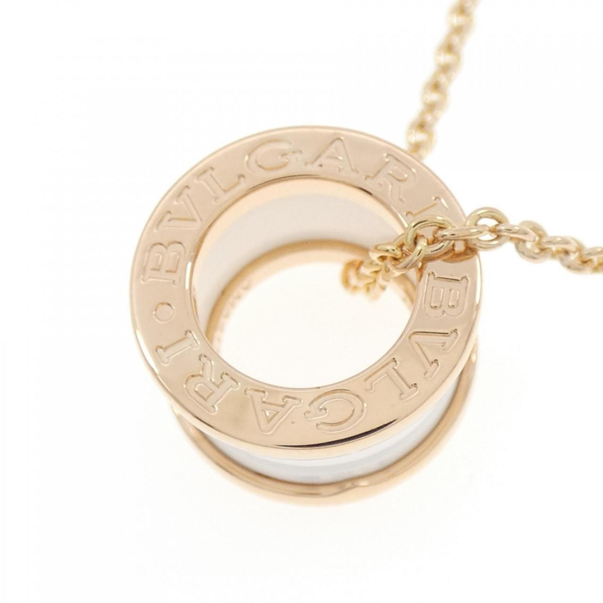 B.Zero1 Pendant Necklace Ceramic and 18K Rose Gold