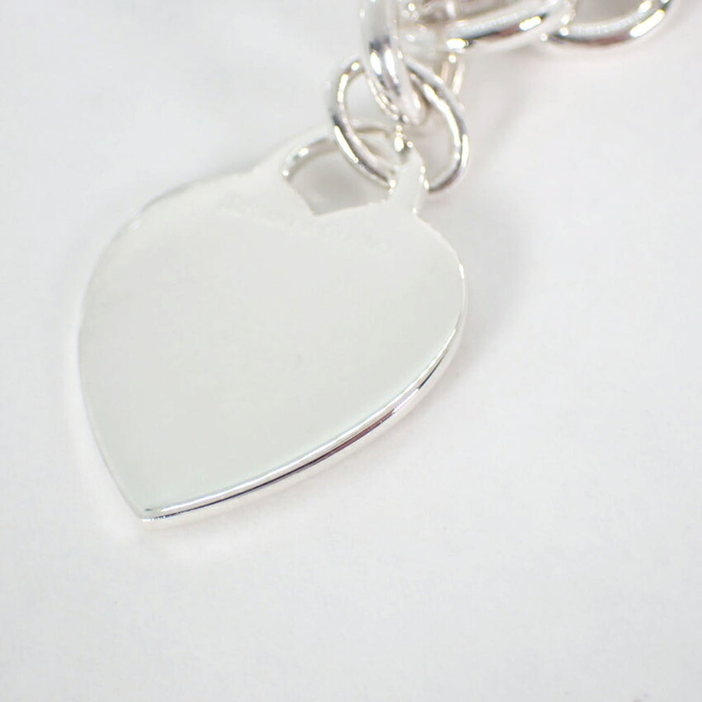 Heart Charm Bracelet Sterling Silver