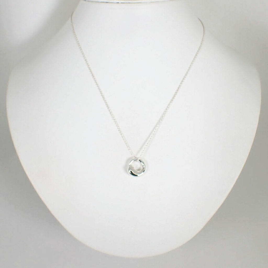 Eternal Circle Pendant Necklace Sterling Silver