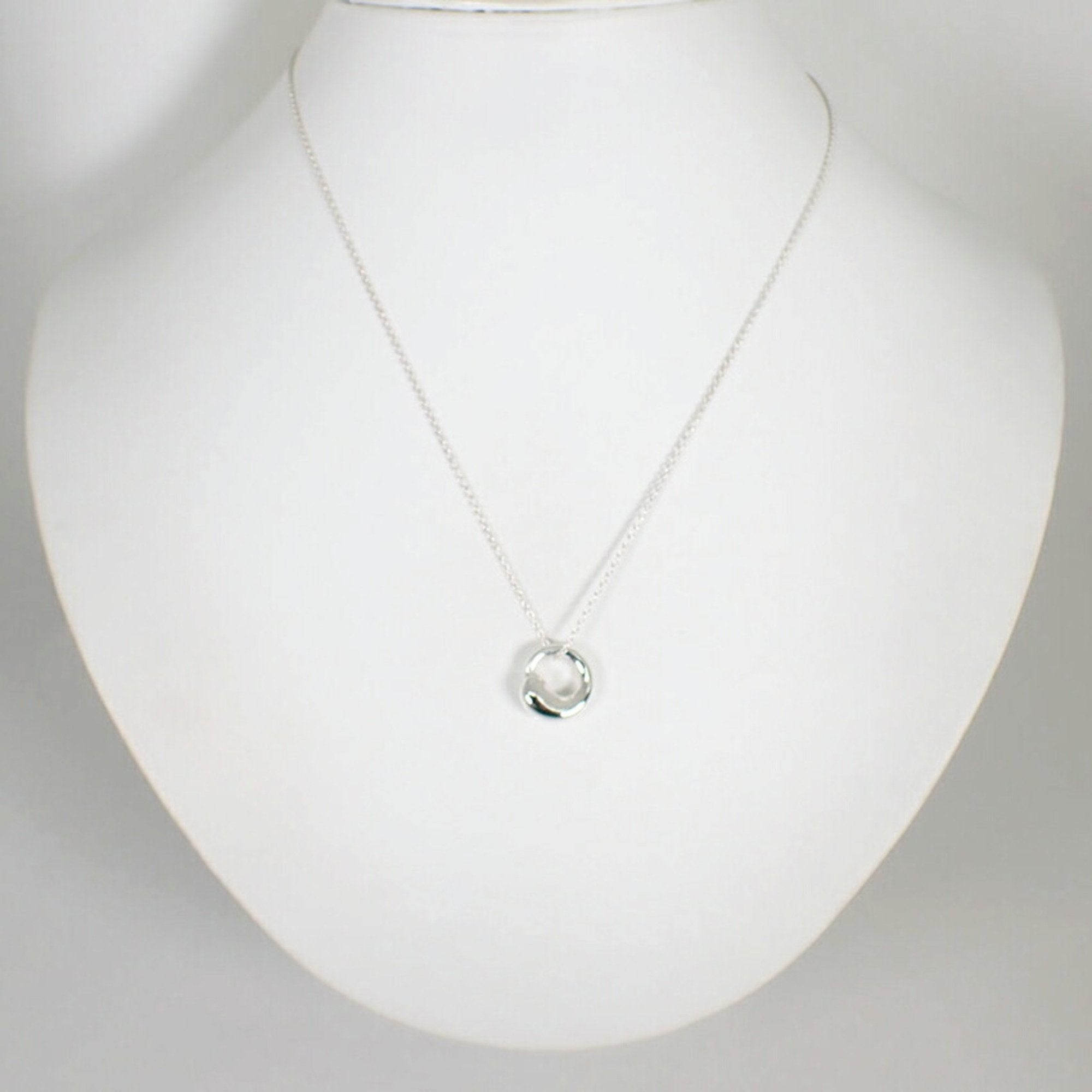 Eternal Circle Pendant Necklace Sterling Silver