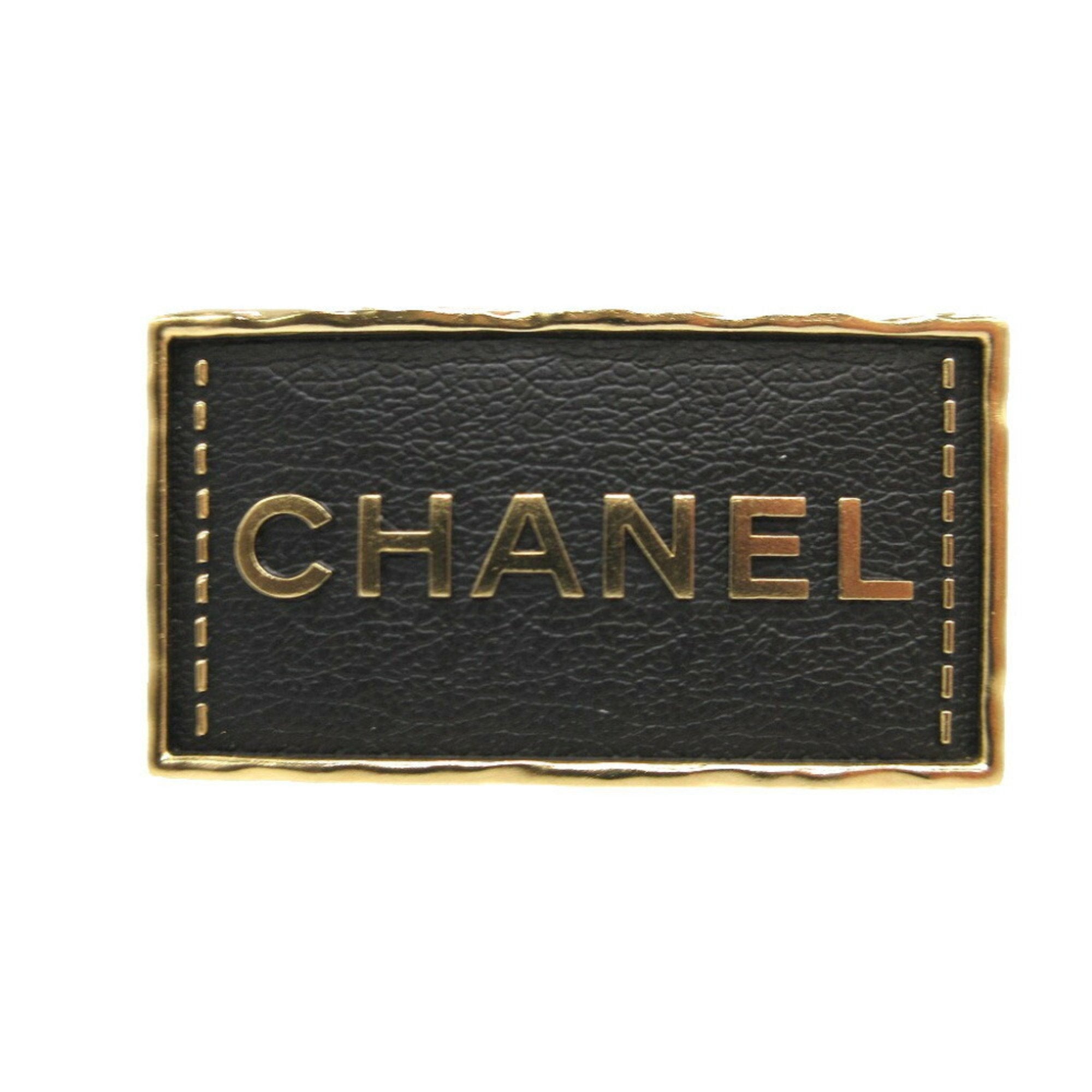 Brooch Metal Black and Gold
