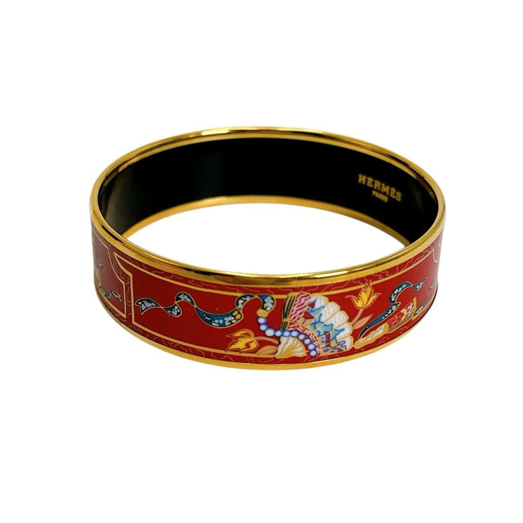 Emaille Bracelet Gold and Red