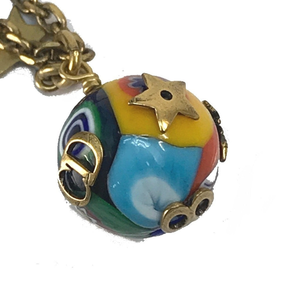 J'ADIOR Bee Pendant Necklace Cloisonné and Enamel and Metal Multi-Color
