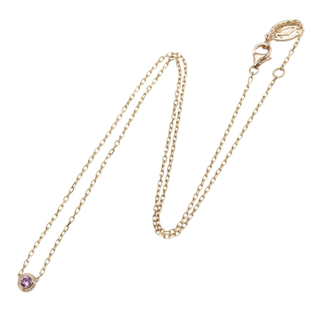 Pendant Necklace 18K Rose Gold with Sapphire