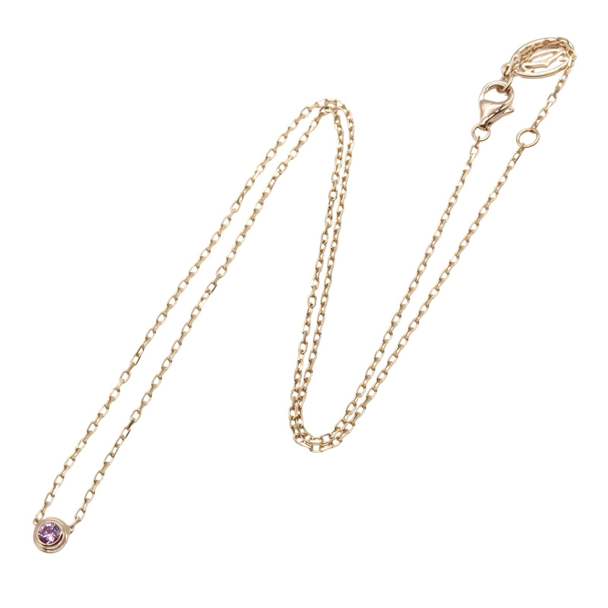 Pendant Necklace 18K Rose Gold with Sapphire