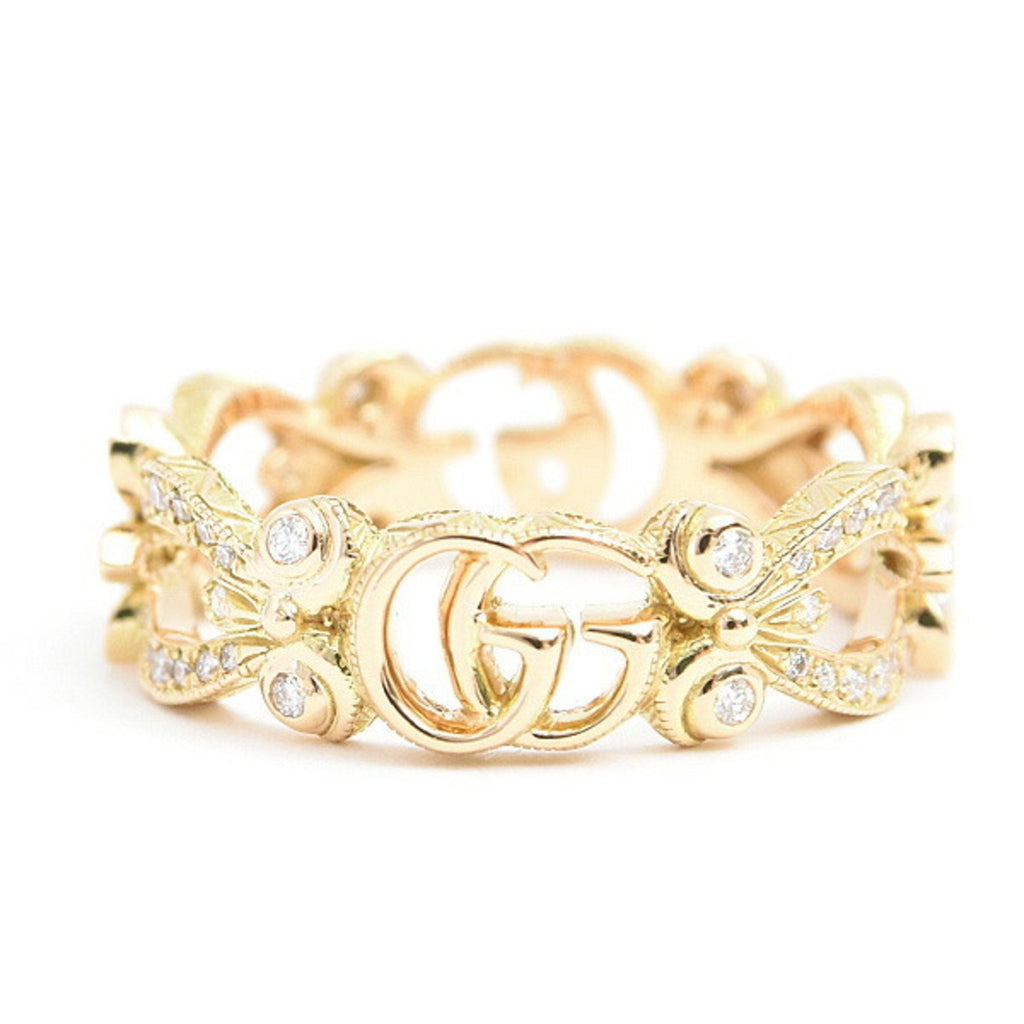 Band Ring 18K Yellow Gold With Diamond