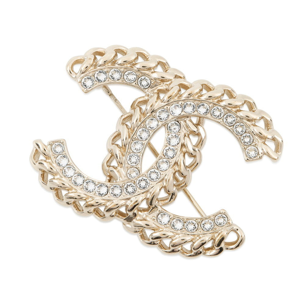 CC Logo Brooch Metal