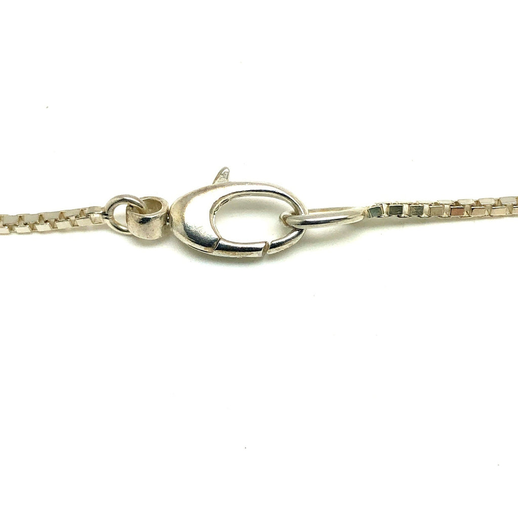Heart Bamboo Pendant Necklace Sterling Silver