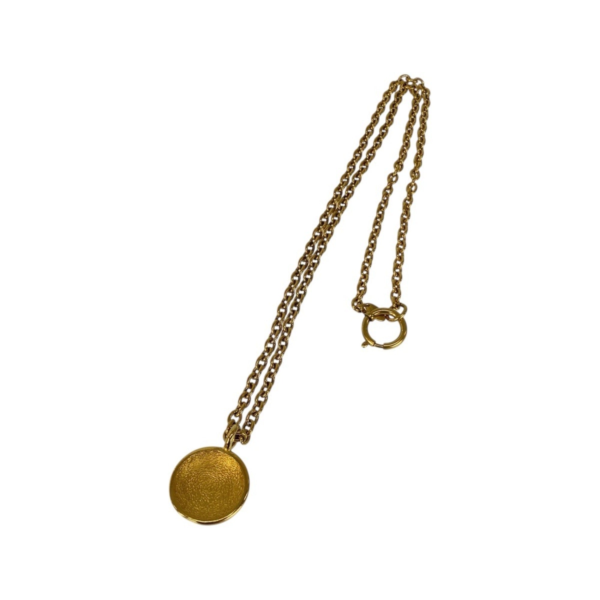 CC Logo Pendant Necklace Metal