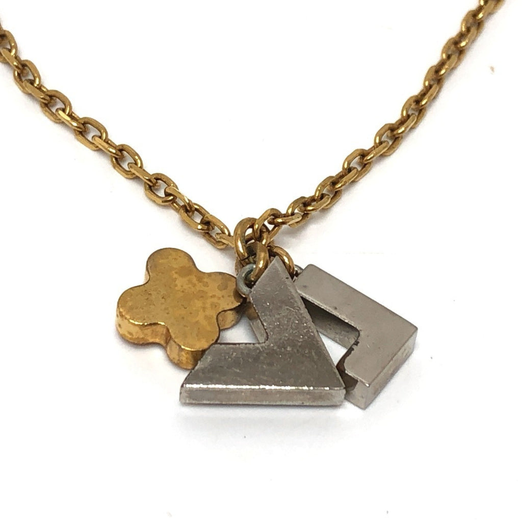 Pendant Necklace Metal with Rhinestone