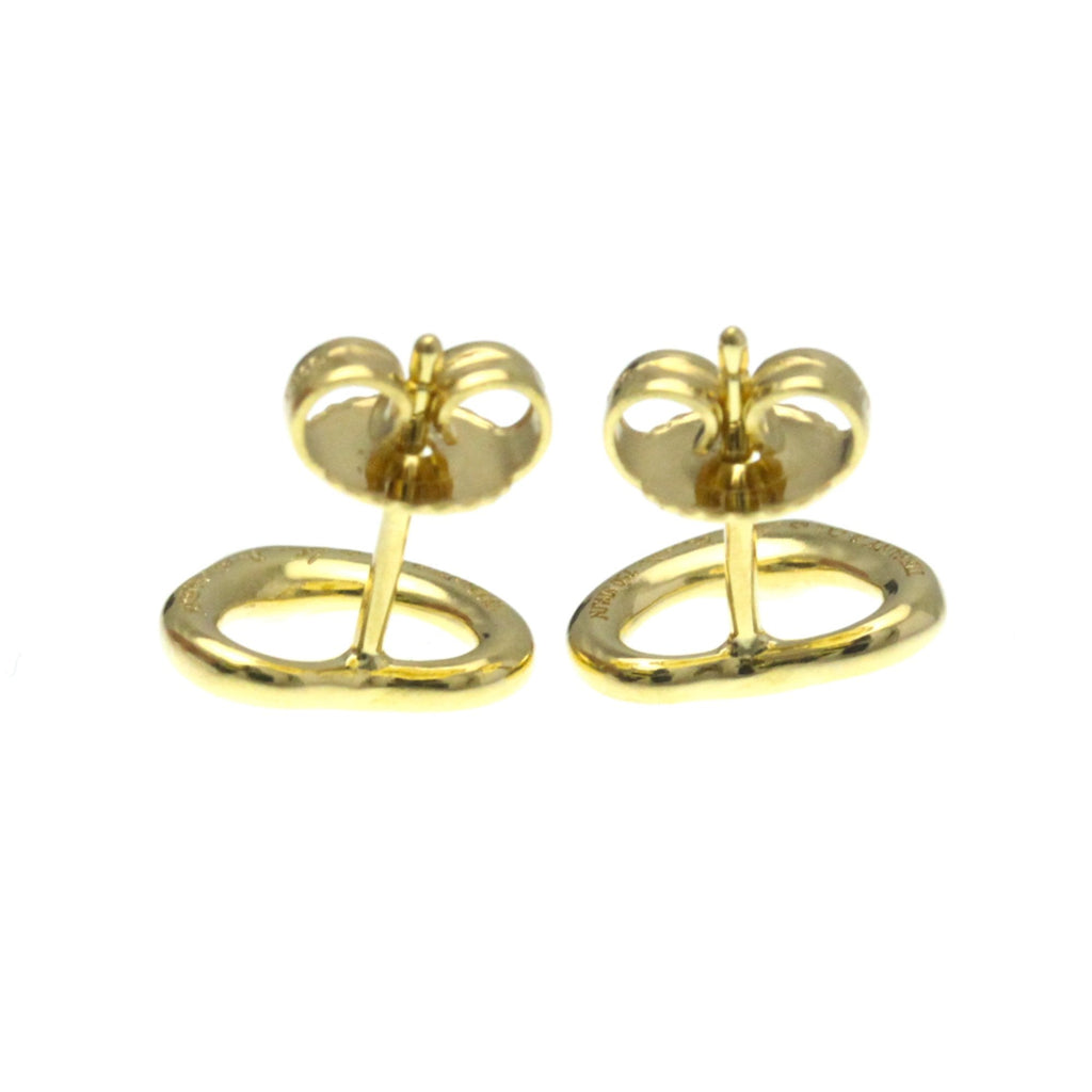 Open Heart Earrings 18K Yellow Gold 10.7mm 18K Yellow Gold