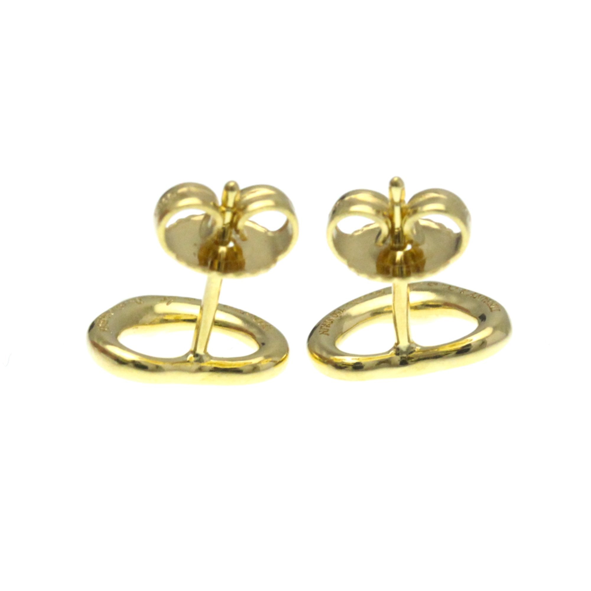 Open Heart Earrings 18K Yellow Gold 10.7mm 18K Yellow Gold