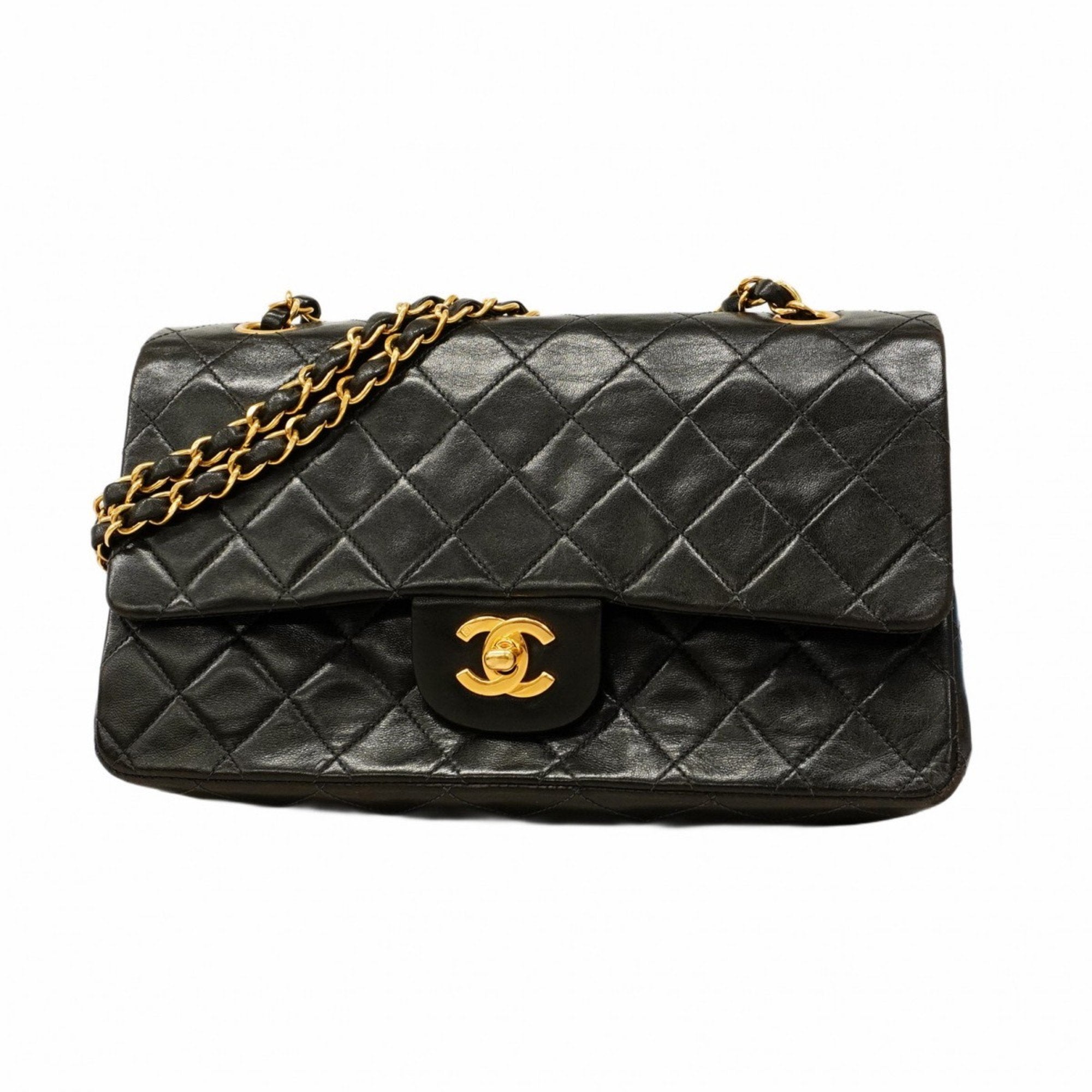 Vintage Classic Double Flap Bag Quilted Lambskin Medium