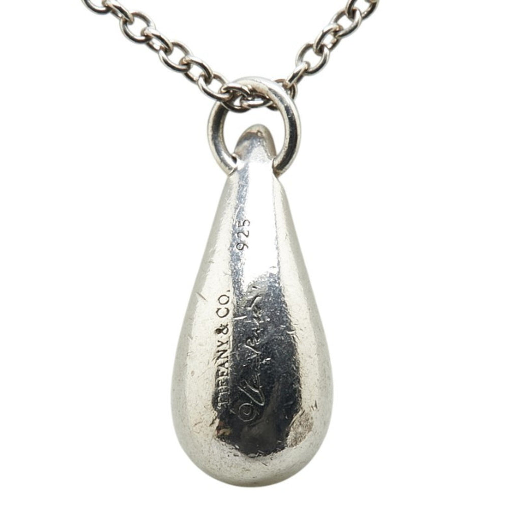 Teardrop Pendant Necklace Sterling Silver