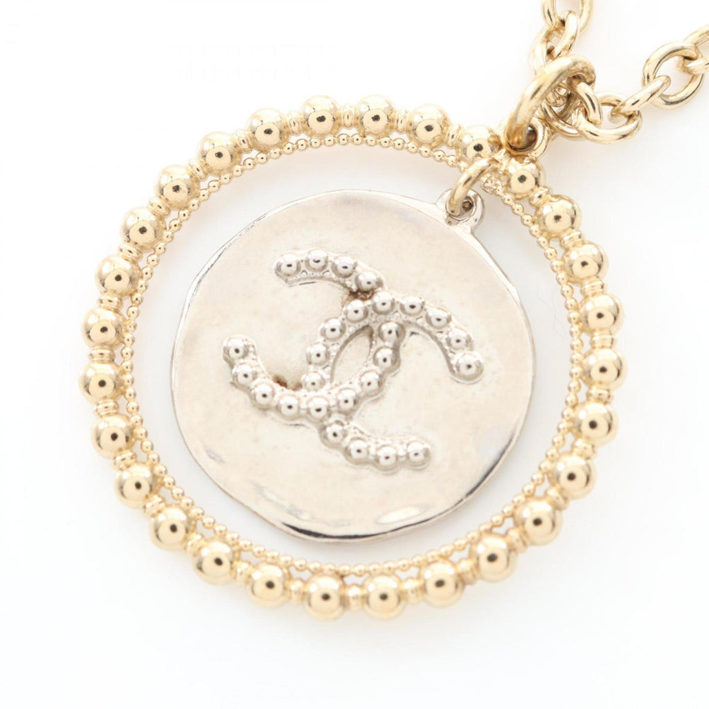CC Logo Pendant Necklace Sterling Silver