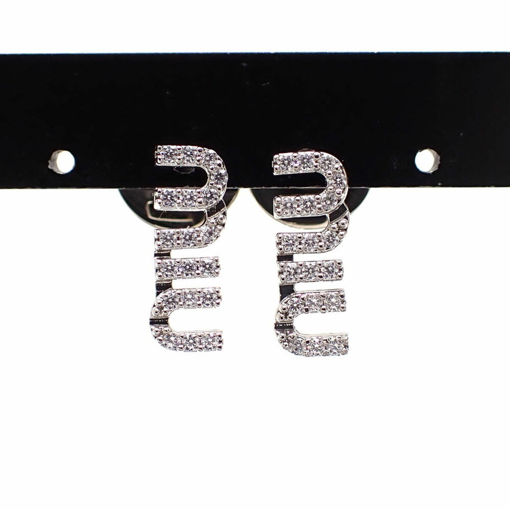 Crystal Earrings Metal