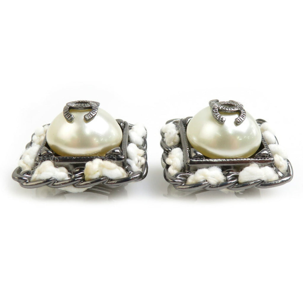 CC Logo Clip-On Earrings Metal