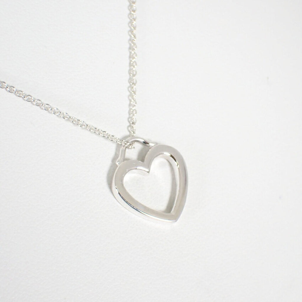 Sentimental Heart Pendant Necklace Sterling Silver