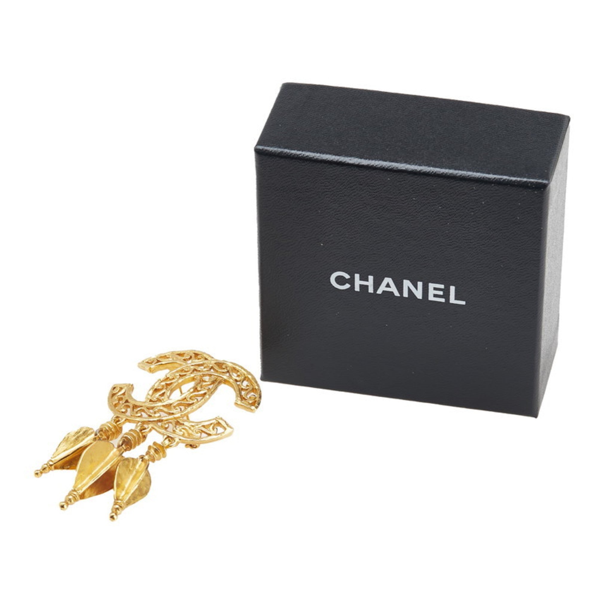 CC Logo Brooch Metal